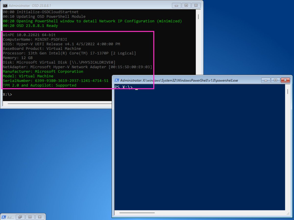 SeguraOSD's tweet image. #OSD 23.8.8.1 was released and includes yesterday's #PatchTuesday updates for #OSDBuilder
#OSDCloud gets updated DriverPack catalogs and an modified Startnet (Edit-OSDCloudWinPE will add the modifications) to your #WinPE