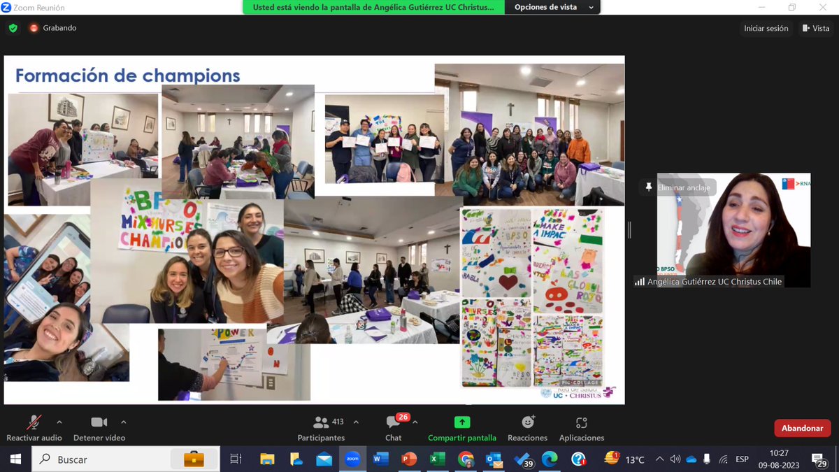 Hoy <a href="/AngelicaGAP/">Angélica Gutiérrez</a>, Coordinadora de #BPSOUCCHRISTUS, presentó la implementación del Programa de <a href="/RNAO/">RNAO</a> en <a href="/ucchristus/">UC CHRISTUS</a> a través del #SimposioBPSOChile organizado por MINSAL. "Han sido meses de mucho trabajo, pero muy gratificante ver cómo se han sumado más personas a esta iniciativa"