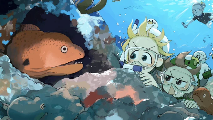 Watch out for moray eels!