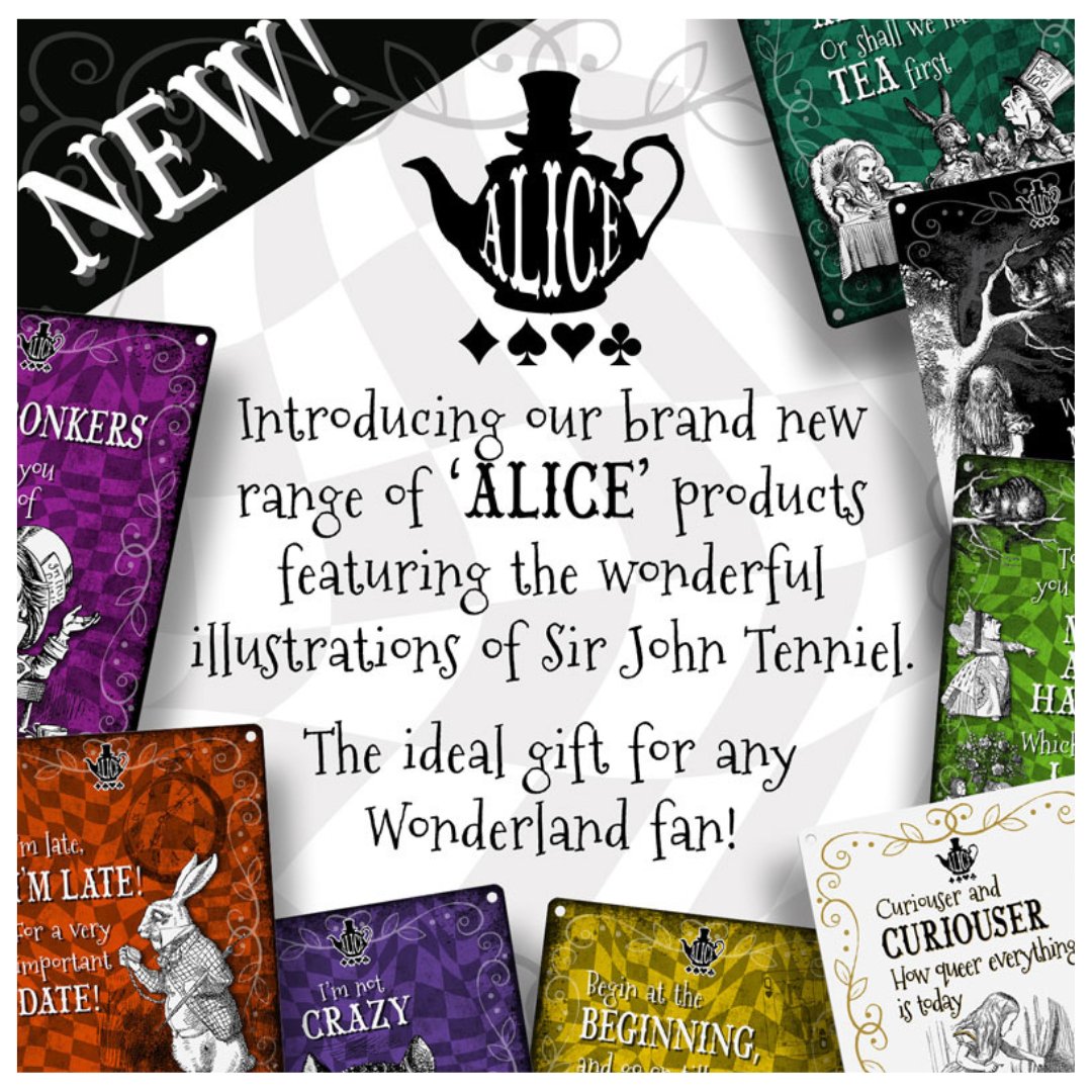 OrigMetalSignCo's tweet photo. Our brilliantly designed range of "Alice" products is now live and is sure to add a touch of wonder to your home. Visit our webshop to discover more. 

#Aliceinwonderland #Original #Handmade #Britishmade https://t.co/n7JFcAOOWX