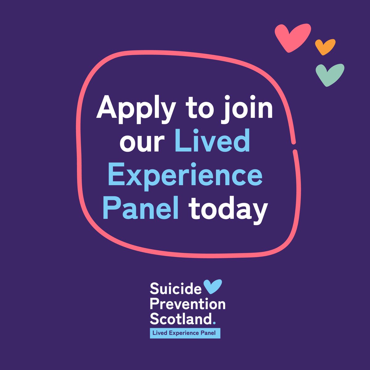 SAMHtweets's tweet photo. We’re looking for people with experience of suicide to share their views 💬

The Lived Experience panel is an open, relaxed space to ensure decision-makers hear your voice. Your experience will also influence Scotland's Suicide Prevention Strategy.

➡️ https://t.co/QGtCMUvtQJ https://t.co/pbetwGCu4X