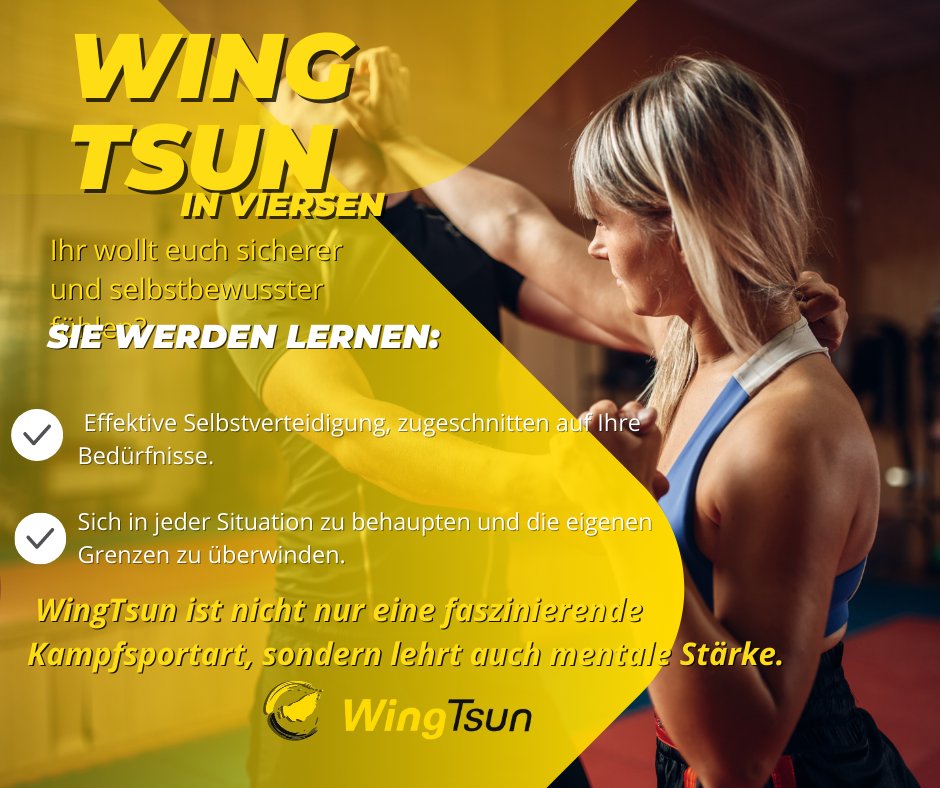 r_meininghaus's tweet photo. "💪🚺 Schütze dich selbst! Erfahre die Kunst der Selbstverteidigung für Frauen in Viersen beim WingTsun Training. Unsere kompetenten Trainer Sifu Ralf und Marcel bringen dir effektive Techniken bei, um dich sicher und selbstbewusst zu fühlen. 💪🚺 #Selbstverteidigung #Frauenpower https://t.co/yRj2sMJbTy