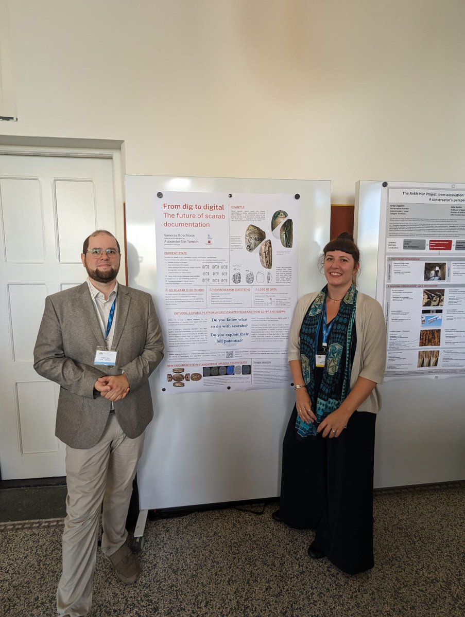 Do you know what to do with your #scarab finds? Do you know how to unlock the full potential of these small finds? poster at #ice2023 Leiden with Alexander Ilin-Tomich