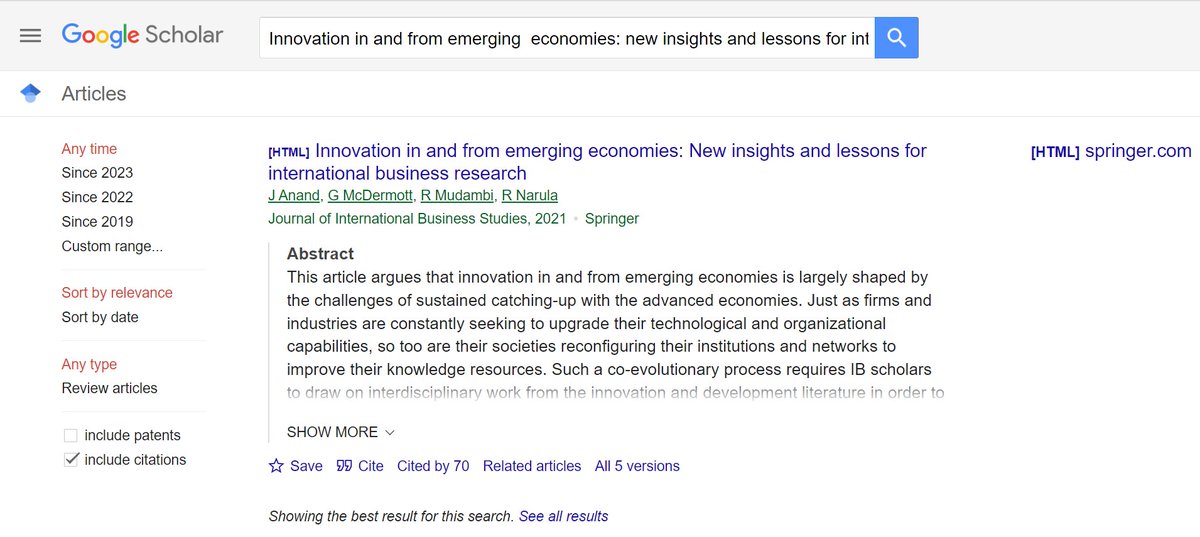 Google Scholar not only launched its 2023 metrics (scholar.google.com/citations?view…), but it sports a new preview of abstracts.