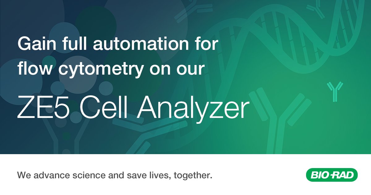 We are excited to be at #AMLI on Aug. 11-14!   Stop by our booth to see how you can gain full automation for flow cytometry on Bio-Rad’s ZE5 Cell Analyzer - ow.ly/AbiU50PjZPl

#2023AMLI #ZE5 #labautomation