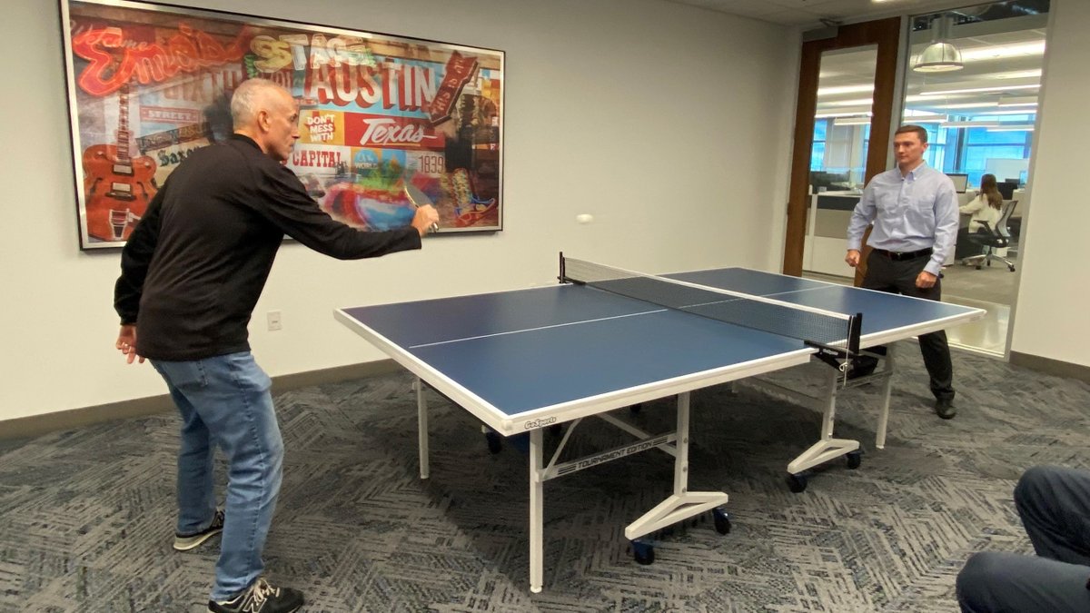 Our team recently competed in a tournament to be named the ping pong #champion of our home office. 🏓

Congrats to Staff Software Engineer Jonathan Roger on his victory and thank you to our Engage Committee for hosting!