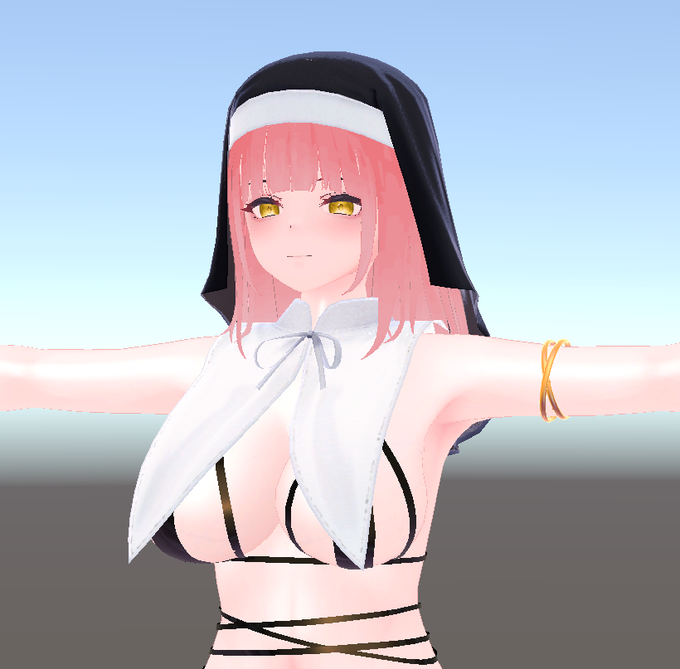 セクシーなシスター水着くろなつちゃん....! 