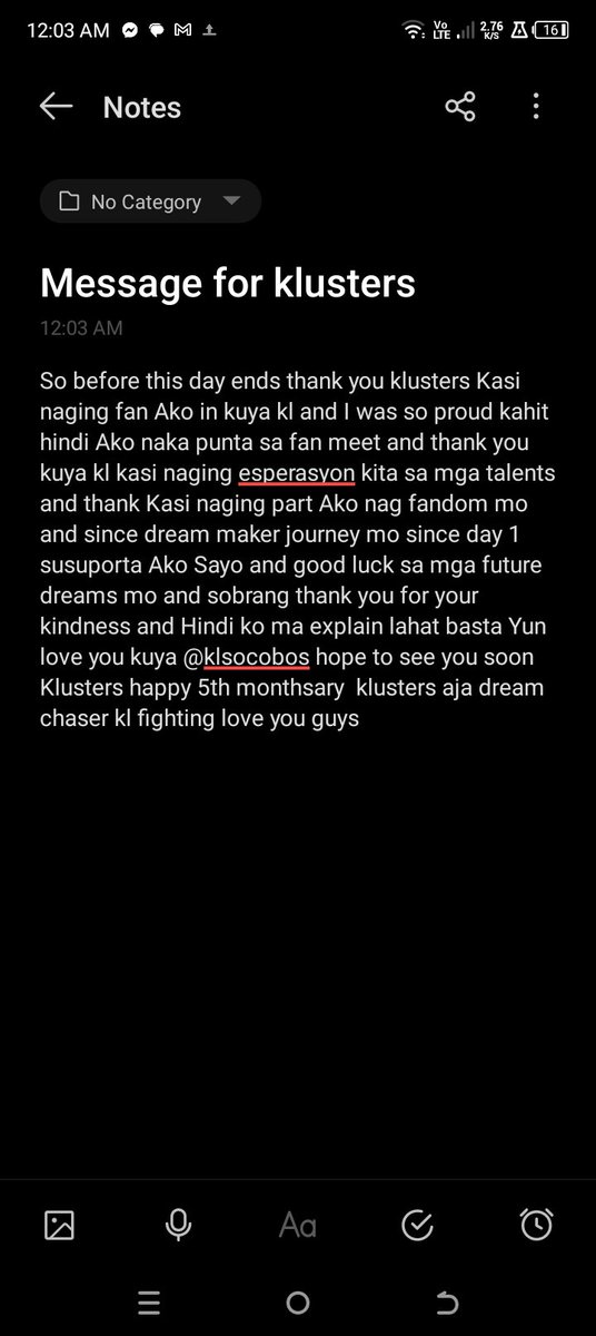 @klsocobos sobrang thank you kuya kl kasi naging esperasyon kita sa mga talents and all  happy motmot ulit klusters