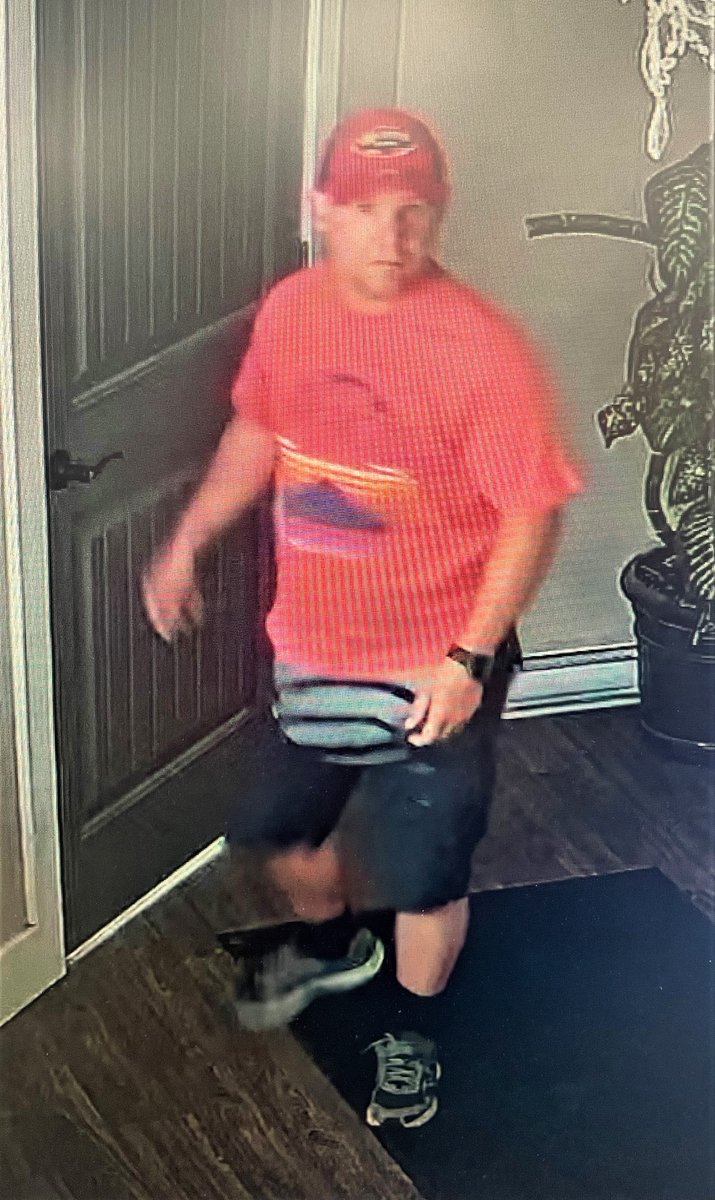 RCMPNS's tweet photo. Hey #PortHawkesbury! Two break-ins occurred mid-afternoon on July 30, 2023 at the Kosmetikos Salon &amp; Spa and at Norvon Entreprises. A number of items were stolen including cash. Anyone with info, or who recognizes this man, pls. call 902-625-2220 or CrimeStoppers. https://t.co/hyfnueeQWa