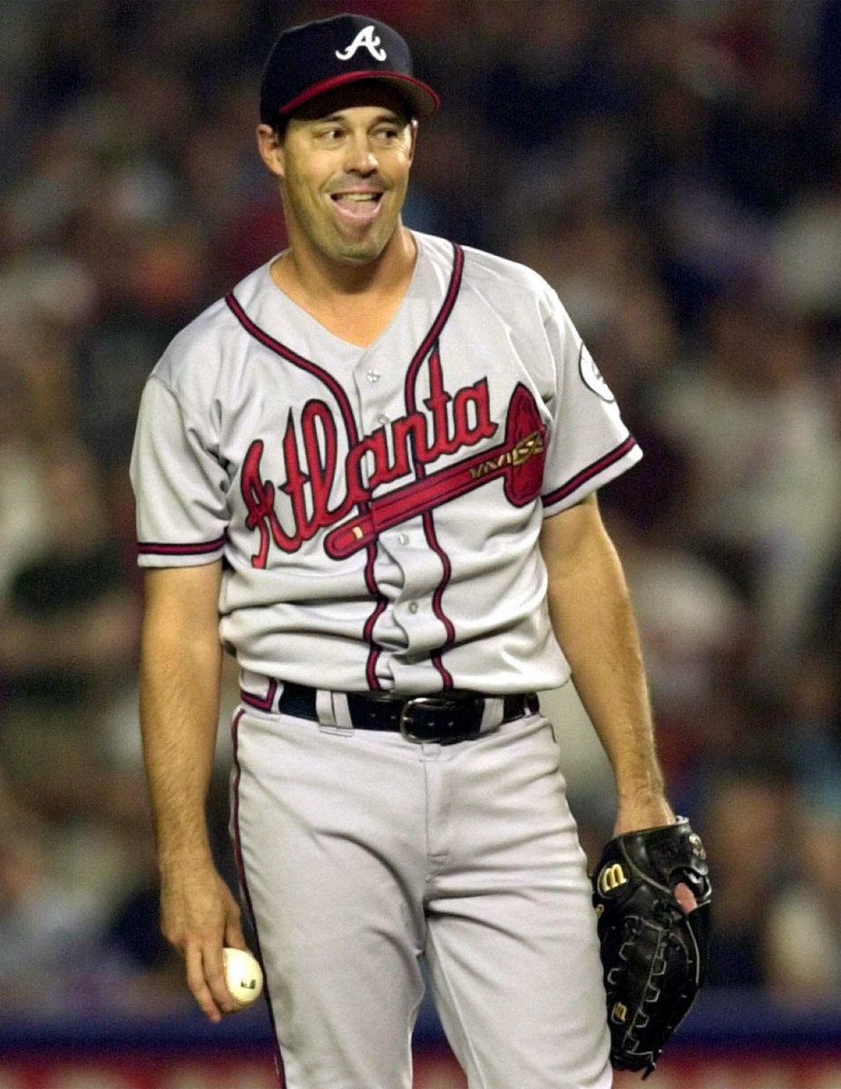 Super70sSports's tweet photo. In 1997, Greg Maddux tossed a 76-pitch complete game. This is now known as "4 innings" to most current starting pitchers. https://t.co/OTJ9UhHEhw