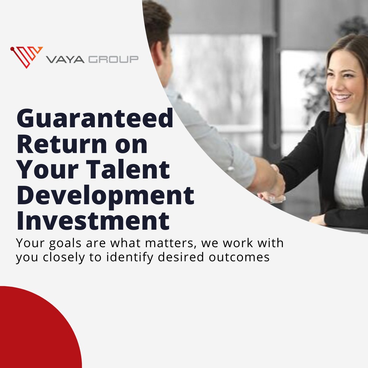 Get a return on your investment in talent development. Vaya guarantees 20% or more development on targeted behaviors or you get three additional months of development at no extra cost.

 Discover what ROI looks like in talent development here: hubs.ly/Q01Y-dyV0