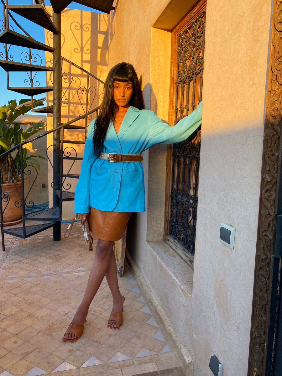 Muubaa's tweet image. Nothing like a golden hour photoshoot on a rooftop in Marrakech…
