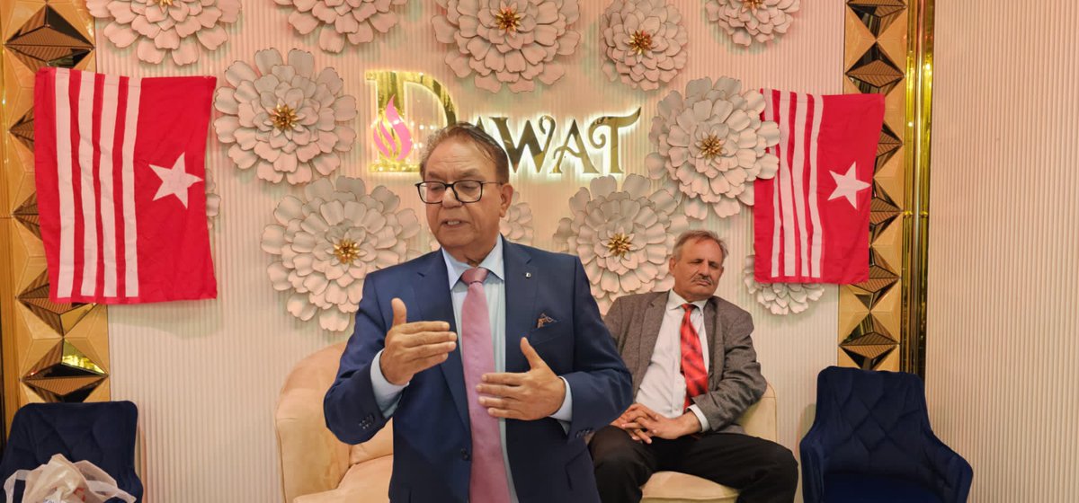 Kdanish123's tweet photo. Title:- Bridging Boundaries. The Role of Kashmiri Diaspora in Shaping the Homeland's Future.”

Venue :  Dawat Restaurant Hall : 1416-1418 London Road SW16 4BZ, Norbury London, United Kingdom. 

United Kashmir People’s National Party 
London &amp; Croydon Unit.

@shaukatkashmiri https://t.co/04XoBcCRRT