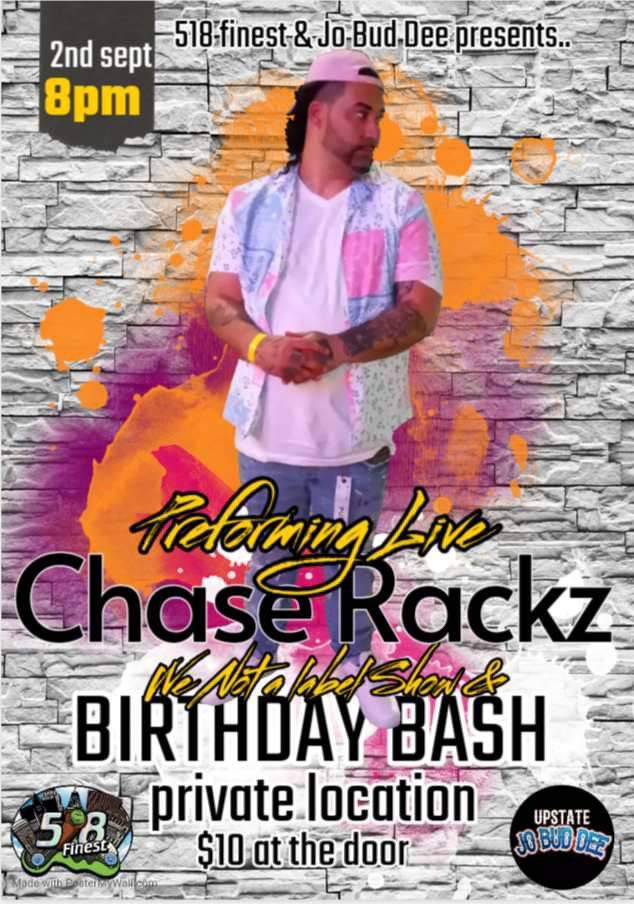 ChaseRackz700's tweet photo. Everyone Pop Out I’ll Be Performing In Colonie NY September 8th Shaking The Building For WeNotALabelWeANetwork Also Known On IG As DarkLyfeMuzik And If U Need The Address Hit Him Up There Will Be Drinks Vendors And All Let’s Show Love To The Bro For His Birthday https://t.co/KlyFkJXu9B
