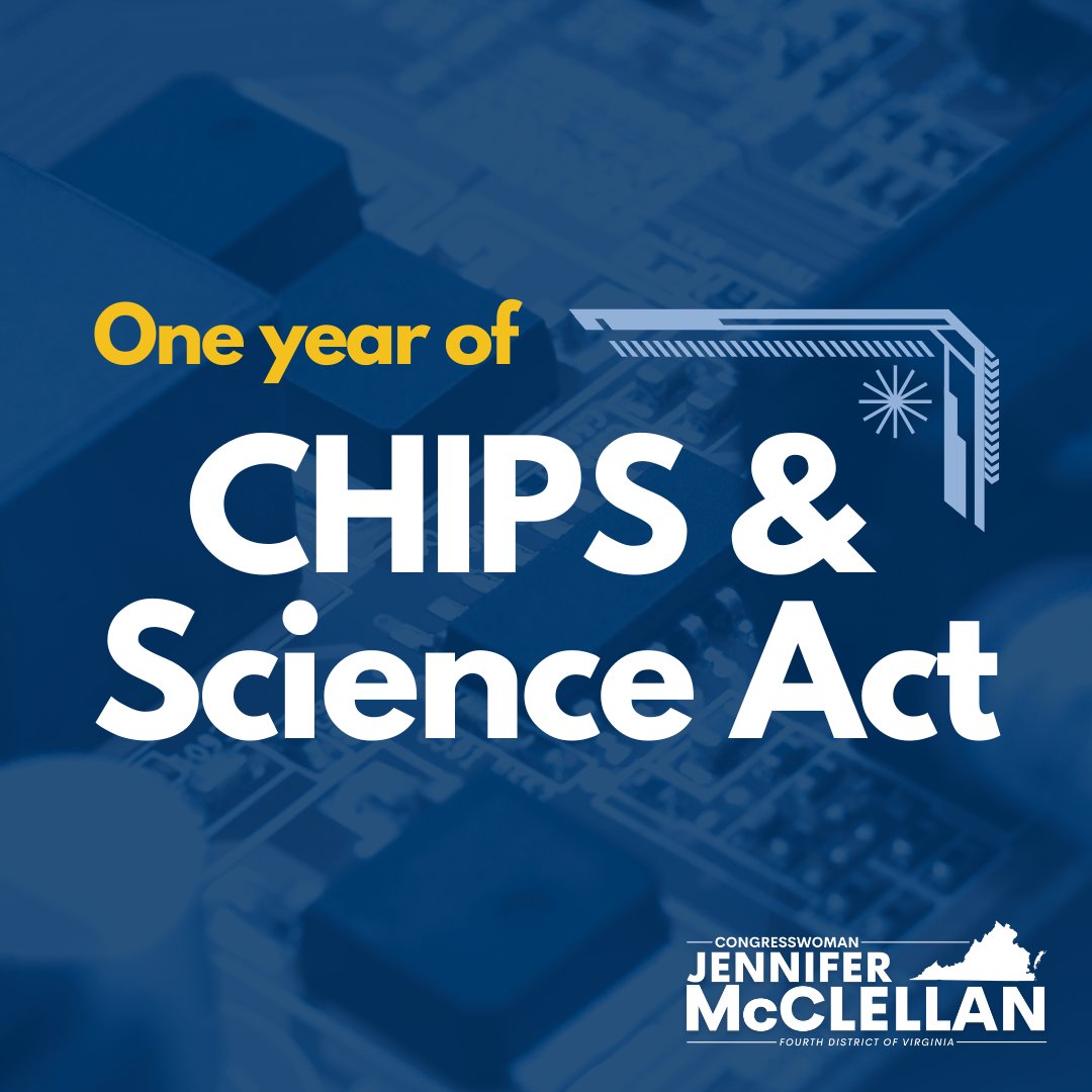 It’s been 1 year since @POTUS enacted the #CHIPSandScience Act. 

This law was created to help us build a strong and diverse #STEM workforce, address the great scientific challenges we face as a nation, & bolster our ability to compete on a global scale. 🚀bit.ly/3rUXaTx