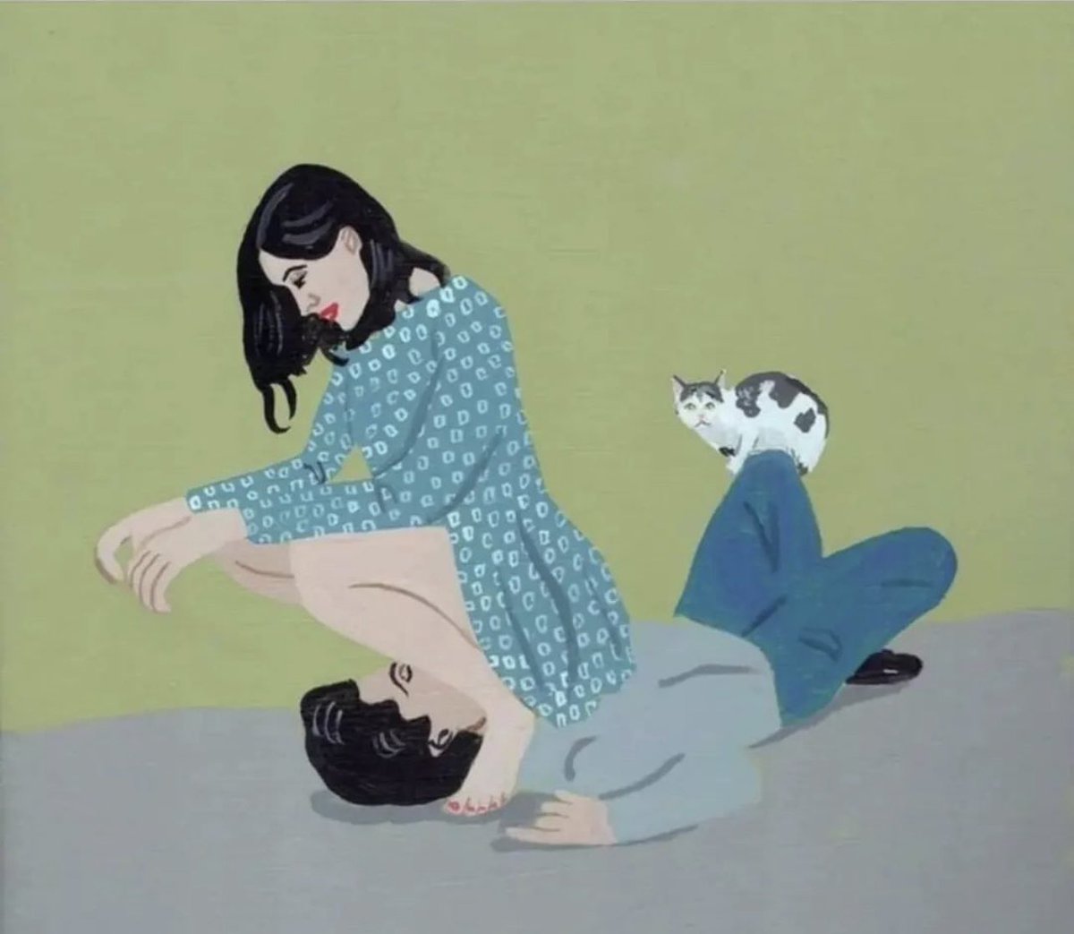 —Anoche soñé contigo. 
—¿Qué soñaste?
—No remember...