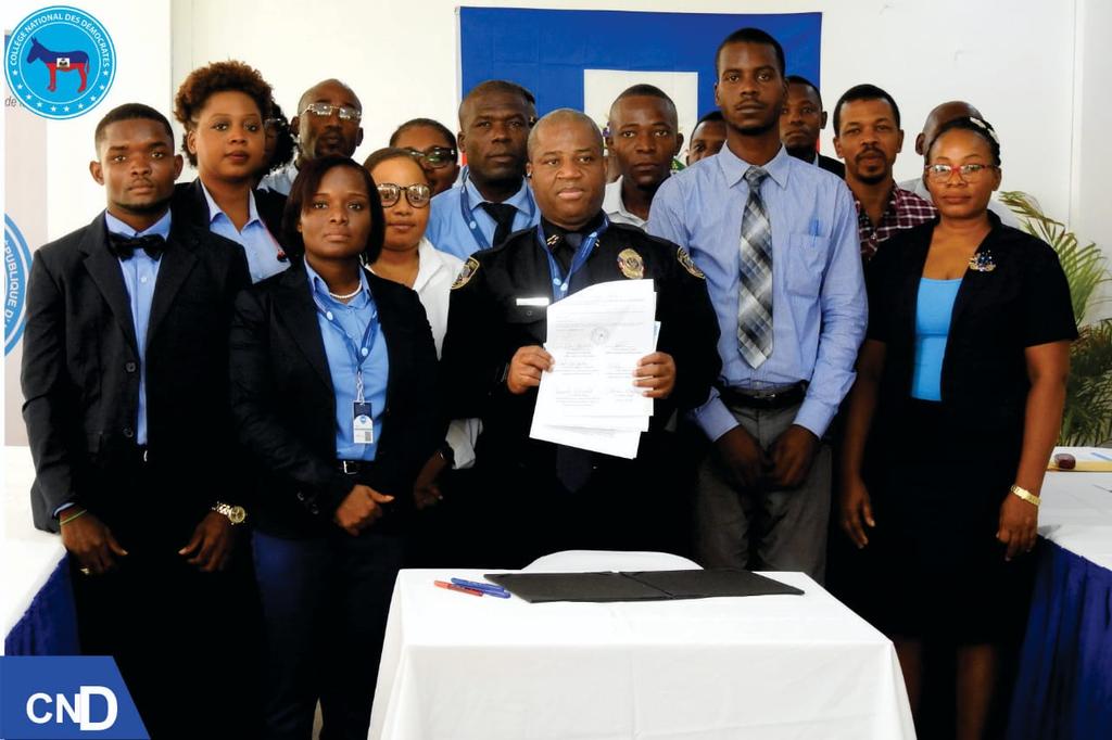 CNDHaiti_'s tweet photo. Le Comité Exécutif du Collège National des Démocrates (CND) a signé la résolution #LACEN Delmas 31 /08/08/2023, qui vise à mener à bien la Consultation Populaire de 2023. https://t.co/j3L6H129k9