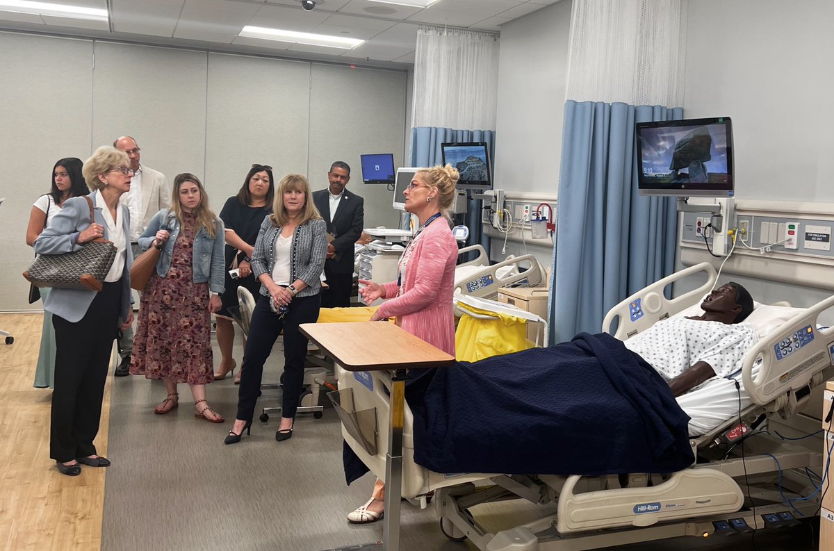 We are spending the morning with Assemblywoman Dixon (<a href="/DianeDixonAD72/">Diane B. Dixon</a>) touring the @ucinursing SIMS Center.