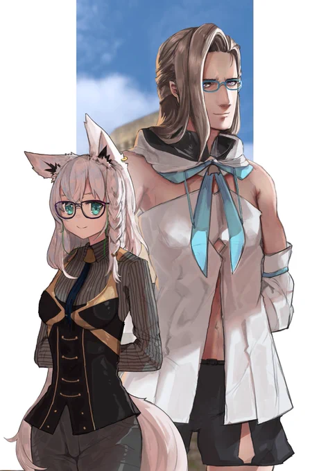 "Vesfriends" 2.0 outfit swap commission for  #VespArt #絵フブキ