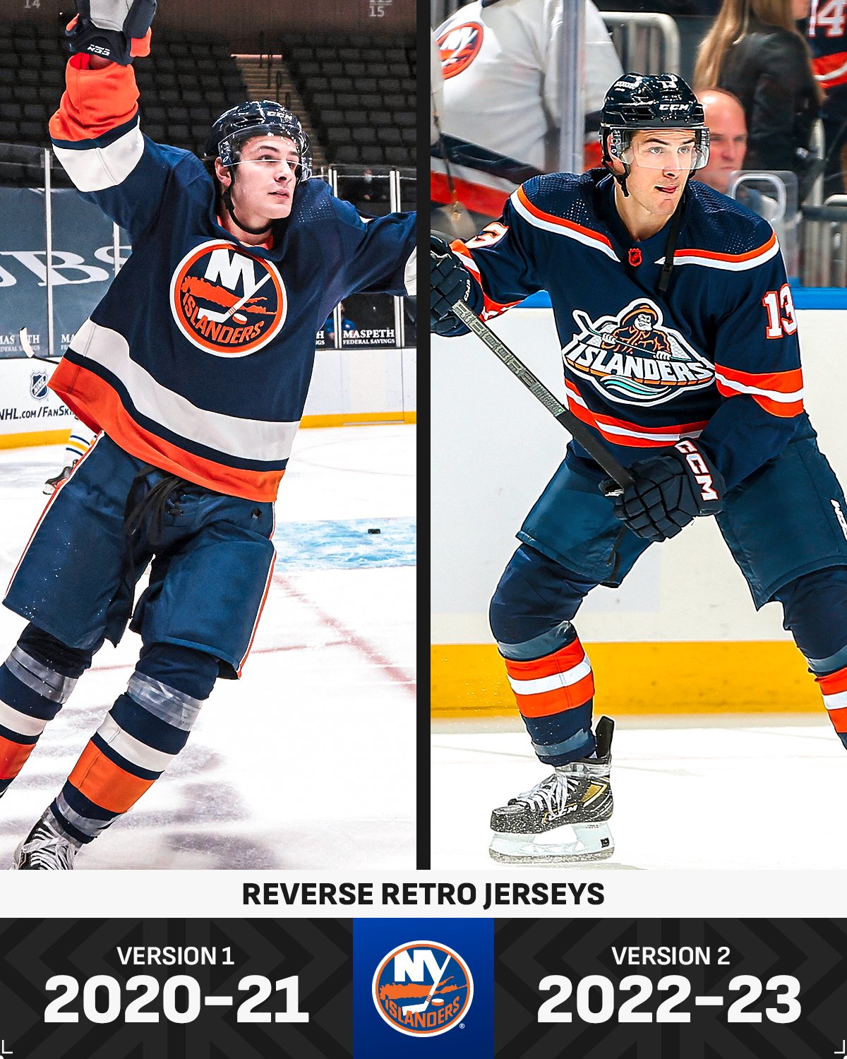 NHL on X: Navy and fish sticks. 🎣 The @NYIslanders Reverse