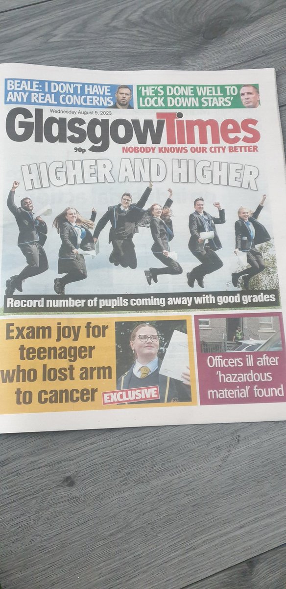 _paulinec74's tweet photo. @castlemilk_high super results for pupils featured in @Glasgow_Times today, such a great school with fantastic staff who encourage and support the incredible young people who attend . Well Done 👏 https://t.co/oSomUnVENZ
