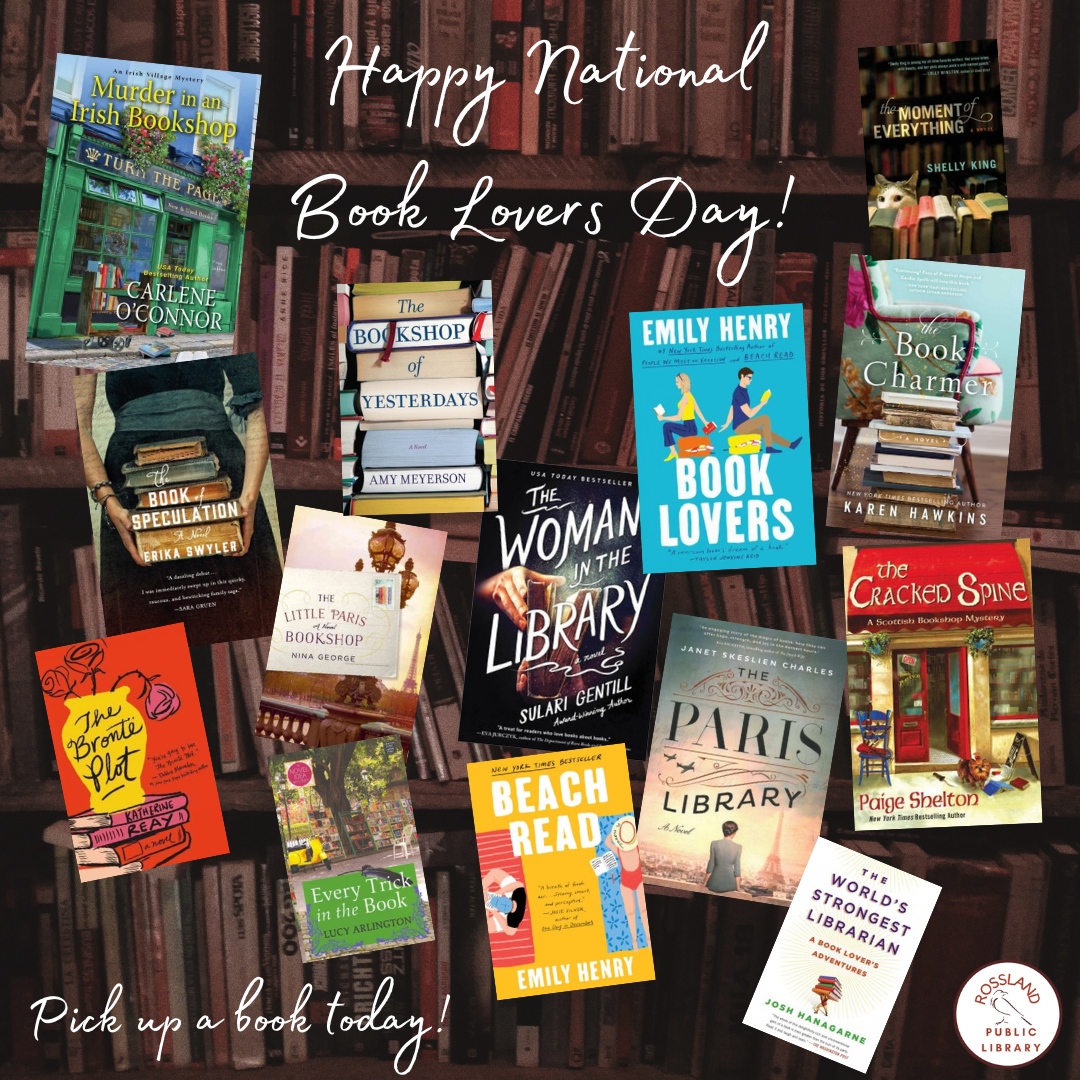 Happy National Book Lovers Day!

Put down your phone or device and pick up a book today! Give yourself permission to just sit and enjoy some reading time!