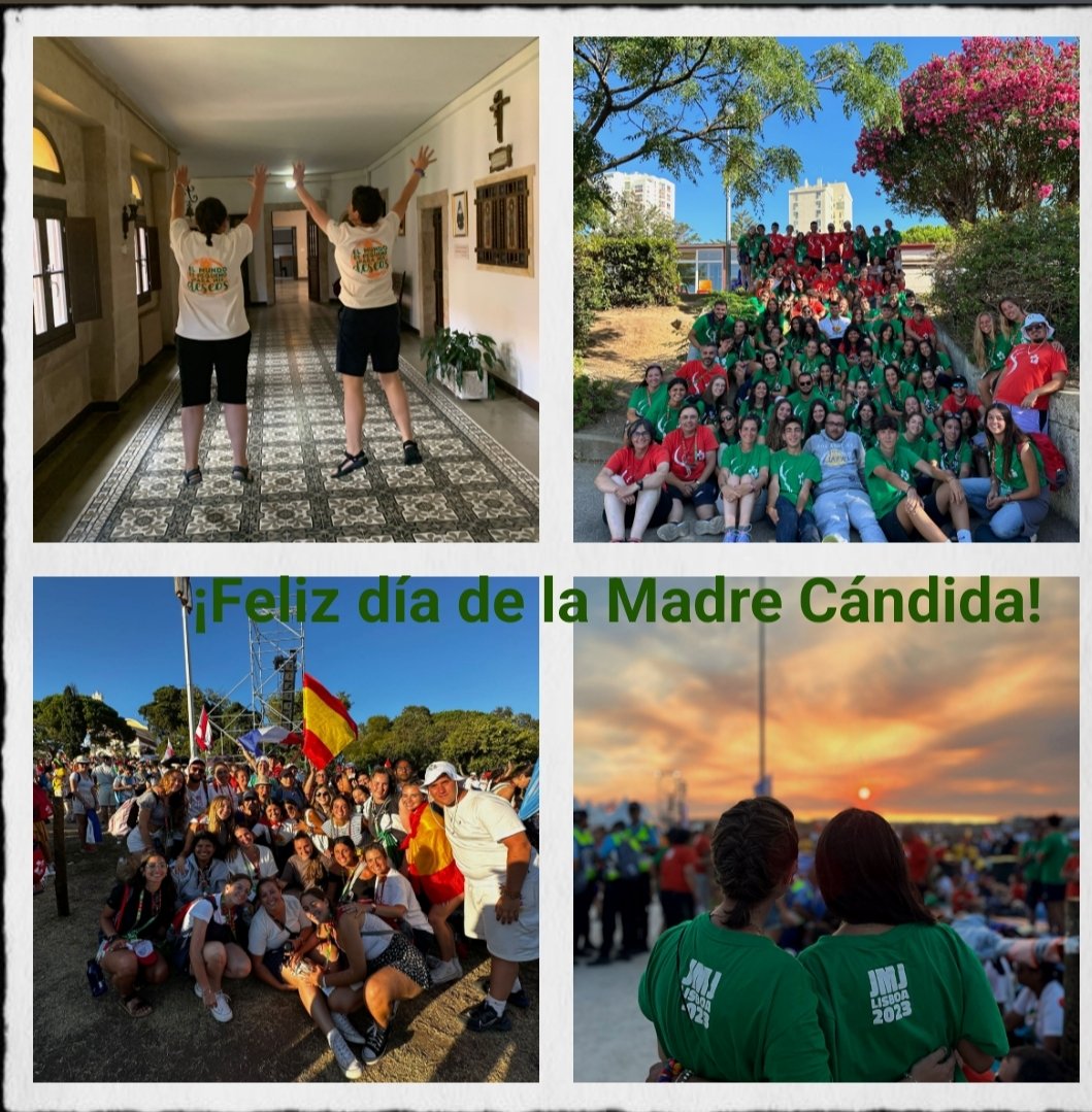 ¡Feliz día de la Madre Cándida! 
Damos gracias por su vida y por ayudarnos en el seguimiento de Jesús. 
Felicidades a todos los que formamos parte de la #FamiliaMadreCándida

<a href="/hijasdejesus_es/">Hijas de Jesús España-Italia</a>
<a href="/HijasdeJesusPJV/">Jóvenes FI</a>