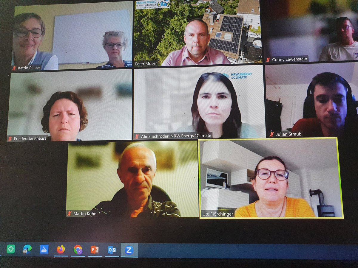 Gestern Abend Weiterbildung von @Zukunft_Zuhause zum Thema PV vom Dach für KlikKS Pat:innen aus NRW und BW. In Kooperation mit @NRW_E4C und KEA BW.