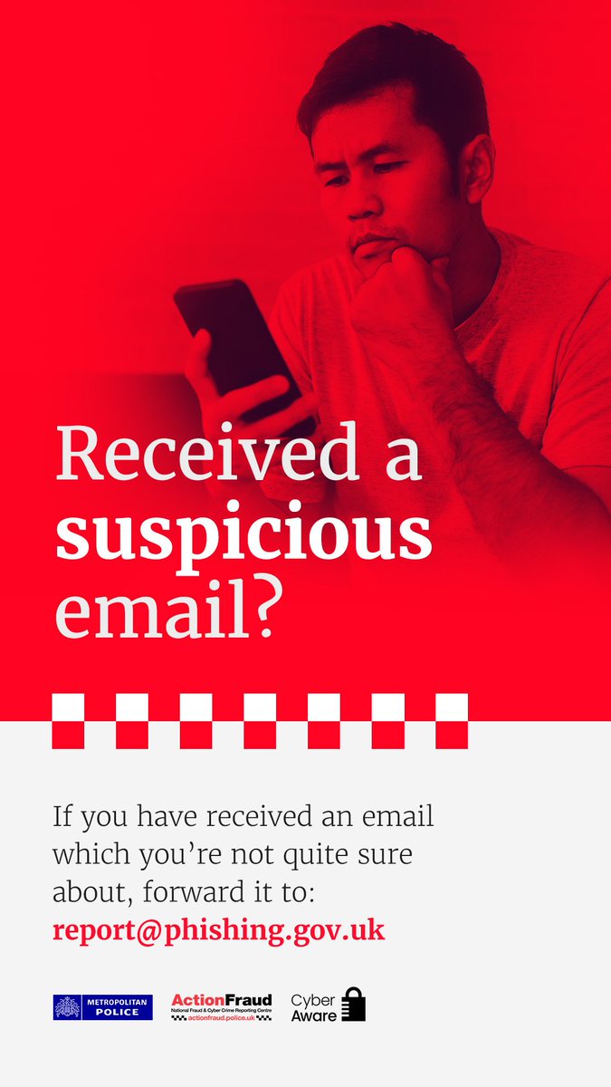 When you #ReportThePhish to report@phishing.gov.uk, it really does help us to #cyberprotect you and your community!  But remember, we can only stop it when you tell us about it! 🖱️📷