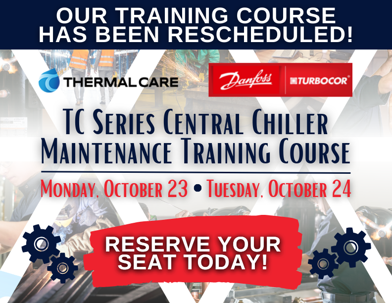 thermalcare1's tweet image. 📅SAVE THE DATES!📅Our two-day comprehensive #training course on servicing and maintaining TC Series #IndustrialChillers featuring #Turbocor compressors has been rescheduled to Monday (10/23) and Tuesday (10/24)! For event details, visit: thermalcare.com/technical-trai… #processcooling