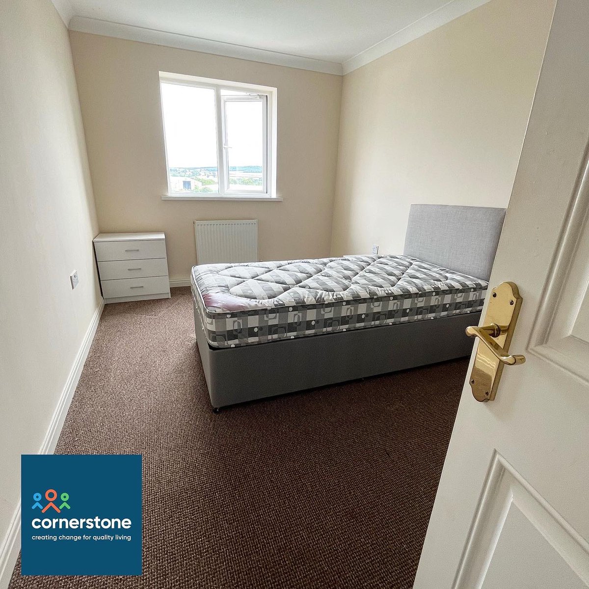 CornerstoneSH's tweet photo. The remarkable transition of another tenant, moving from homelessness right through to semi-supported in his own property. We extend our gratitude for the amazing donation of a fridge-freezer to this property. ❤️

#support #homeless #believe #positivity #smile #move #home https://t.co/EkGr1lB1ug
