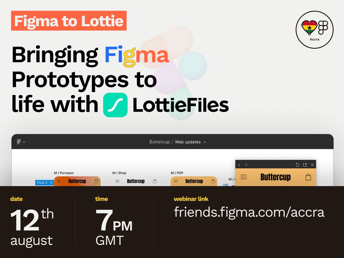 🎉 Excited about animation? Join us for a deep dive into .@LottieFiles, the ultimate source of free Lottie animations! Learn to enhance your Figma prototypes with captivating motion design! Register here: lu.ma/kfw3bs0f 🚀 #LottieFiles #Figma