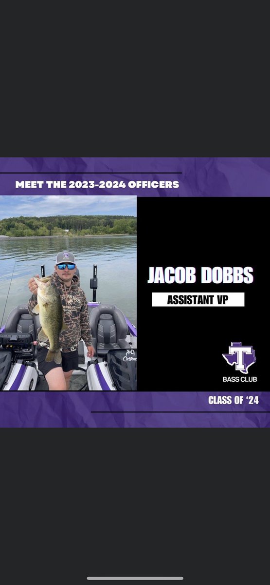 TSUBassClub's tweet photo. Meet Jacob Dobbs, our Assistant VP for the 2023-2024 season!

Jacob is a class of 24’ Marketing major from Whitesboro, Texas. Jacob plans to pursue a career in advertising clients for his family’s business. https://t.co/2ijf2IlI4Z