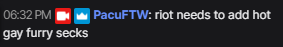 BCirwill's tweet photo. Yeah I randomly come into a stream and see this, not a singular normal person there. https://t.co/yfIvLYprC6