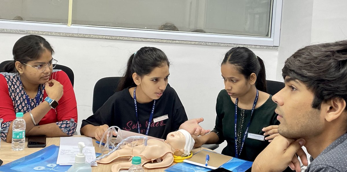 drrajeshmehta's tweet photo. Completed three days workshop with nursing and medical students for the WHO Essential Newborn Care Course at AIIMS New Delhi. Most updated contents and modern education technology used with good effect. Thanks to the national facilitators and the team at WHO-CC for NB at AIIMS. https://t.co/oMvGdLs3AT