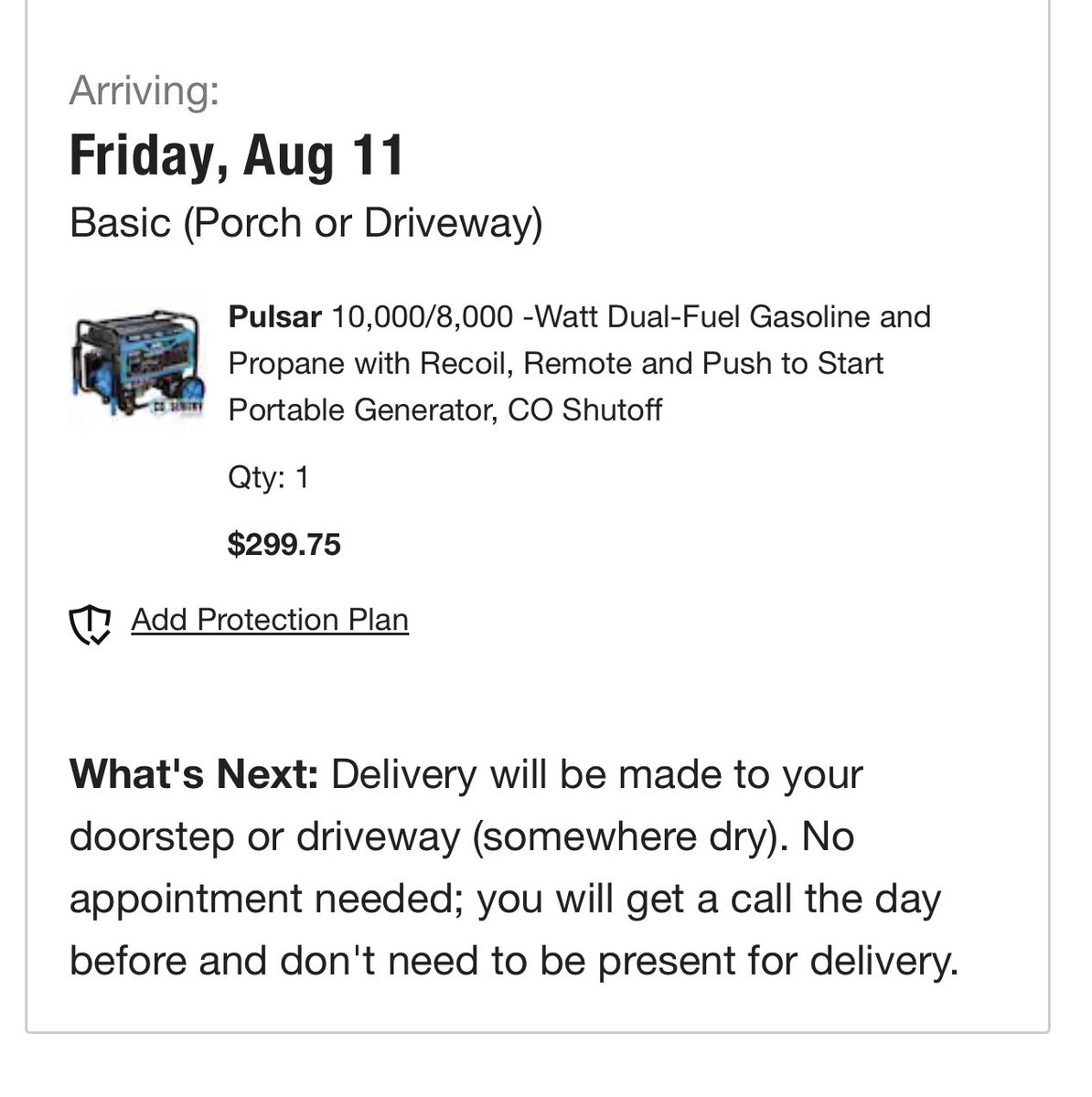 profit_lounge's tweet photo. Sometimes it’s best to stay up for these late night price errors. Our monitors picked this up at 2AM.

$1200 Generator marked down to just $299

•Multiple different variations 
•Members placed multiple orders 
•Shipped✅ https://t.co/Hr4KZYCxrn