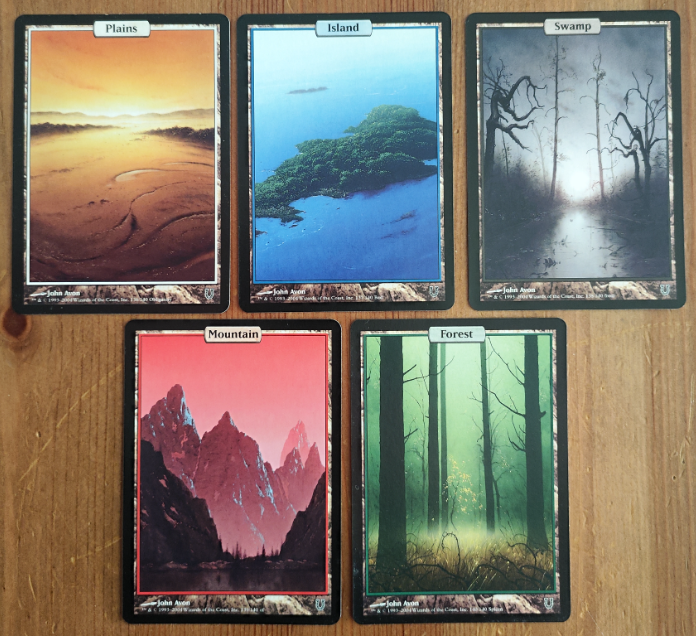 Todos coincidimos que estas son las mejores tierras básicas de la historia de MTG?