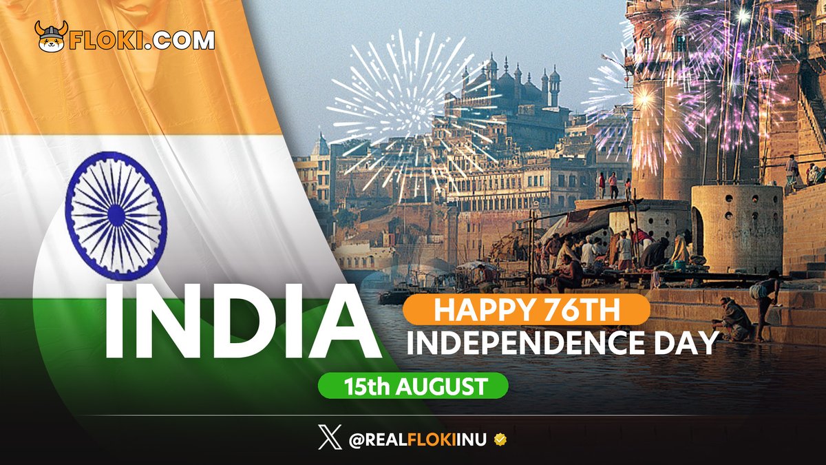 Happy Independence Day to all our #Floki Vikings from India 🧡 #IndiaAt76 #IndependenceDay2023 #IndependenceDayIndia