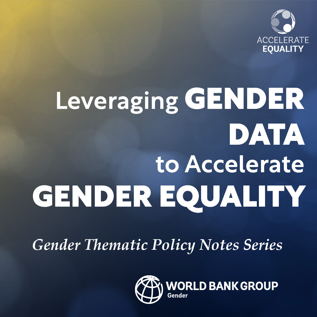 Are we missing half the picture? Without quality #GenderData, understanding societal disparities is a challenge. Unearth the critical role of gender data in our latest policy note: wrld.bg/W6A350PtgQb #AccelerateEquality