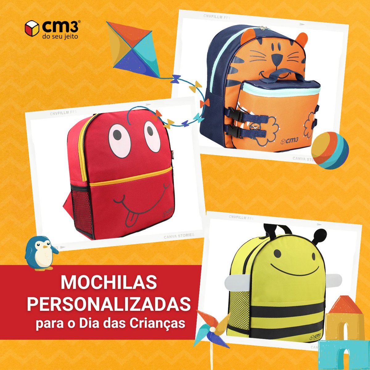 Inove no 👧#DiadasCrianças👦 com nossas incríveis mochilas personalizadas que vão encantar os pequenos! 
💻 Acesse nosso site e faça uma cotação sem compromisso: bit.ly/DiadasCriancas…
📦Enviamos para todo o Brasil e personalizamos 100% do seu jeito!

#brindespersonalizado