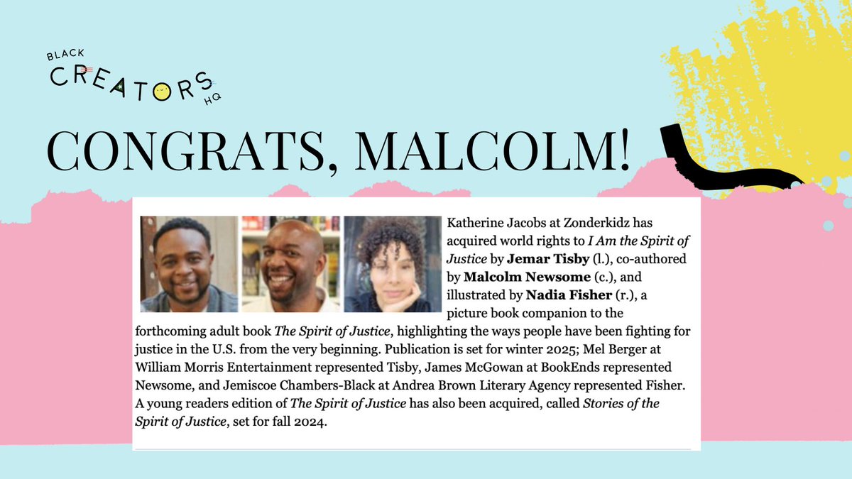 Congrats, <a href="/Malcolm_Newsome/">Malcolm Newsome - Hope and Possibilities</a>! We can't wait for this amazing book!