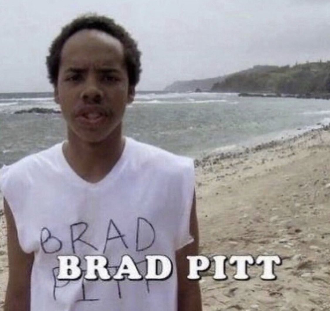blondedvante's tweet image. brad pitt