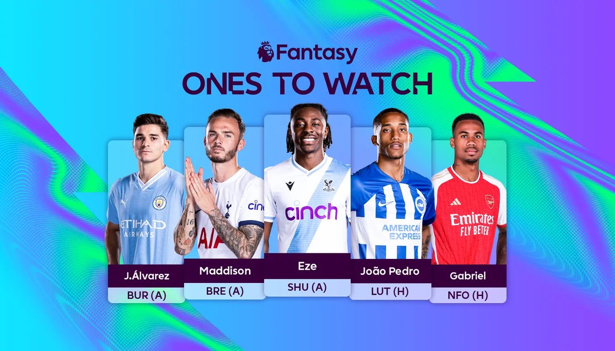 OfficialFPL's tweet photo. The Scout has picked 🖐️ players to watch for #FPL Gameweek 1... 👀 

Here's why ➡️ https://t.co/0und85bwt7 https://t.co/efgrW6qPrF