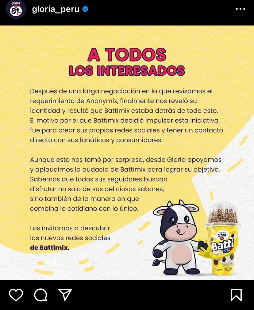 Cafeter@s, aquí la develación al supuesto hackeo a las redes de #GloriaPeru:
facebook.com/GloriaPeru/pos…
#Battimix