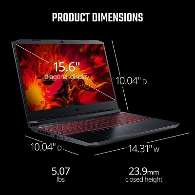 Acer Nitro 5 AN515-55-53E5 Gaming Laptop with Intel Core i5-10300H.

Click Here For Details: citly.me/XyUMT
