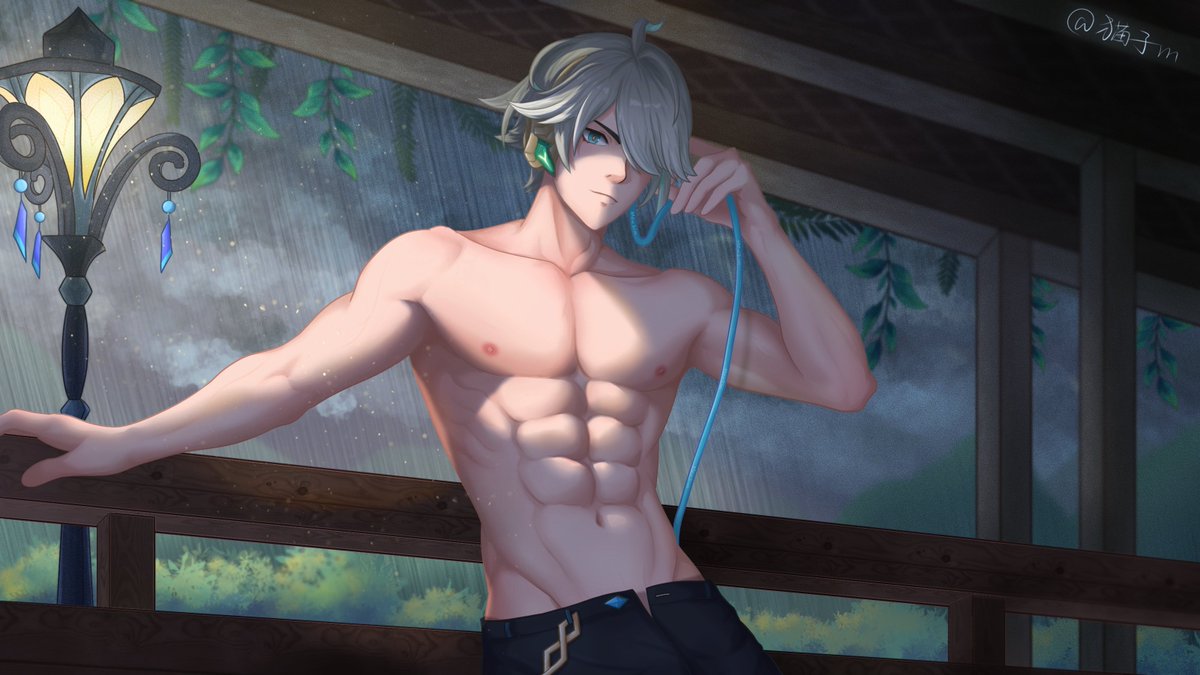 Mew_Zi_m's tweet photo. 脱脱艾尔海森

#原神 #艾尔海森 #猛男 #腹肌 #muscles #肌肉 #绘画 https://t.co/IbzToBgagr