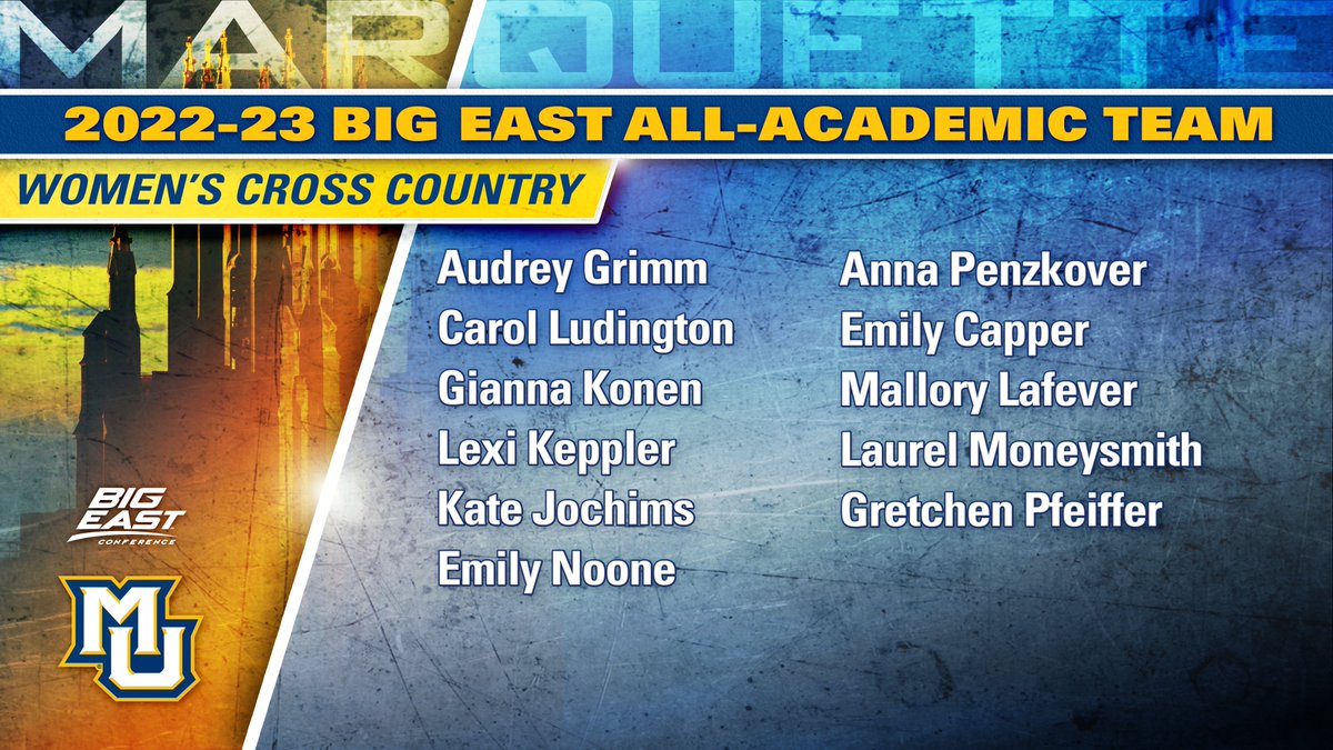Congratulations to our 7️⃣0️⃣ <a href="/BIGEAST/">BIG EAST Conference</a> All-Academic Team honorees!📚

#WeAreMarquette