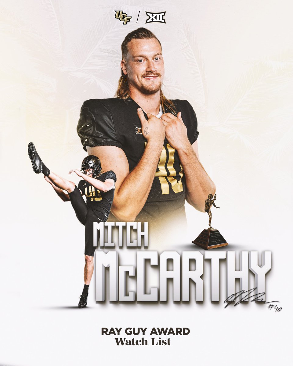 Congratulations to @mitchmccarthy22 for being named to the @RayGuyAward watch list!