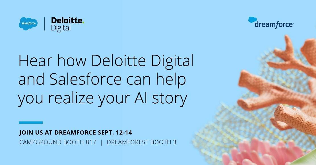 The countdown to Dreamforce begins! @DeloitteDigital is a proud Pioneer sponsor of #DF23 and we’re excited to be back in San Francisco for 3 days of learning, collaboration, and inspiration. We’re looking forward to connecting in-person this September! #DF23 #Salesforce #Deloitte