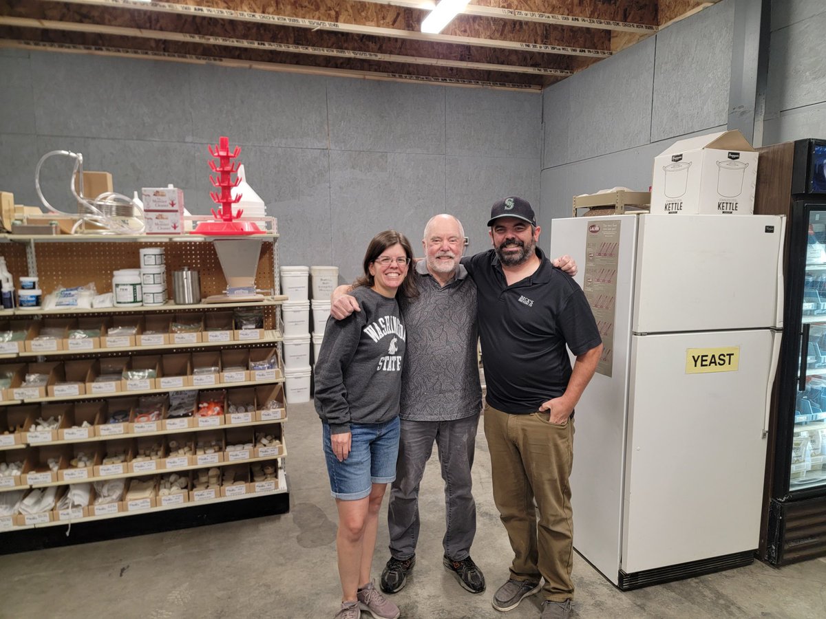 Our brewer, Dave, has owned Rockytop Homebrew Supplies, out of Olympia, for 23 years. We have moved his business into Dicks Brewery!! 
Now open Thursday 12-6, Friday &amp; Saturday 12-7. Visit Larry, Carol &amp; Dave, this weekend, for all your beer and wine making supplies!